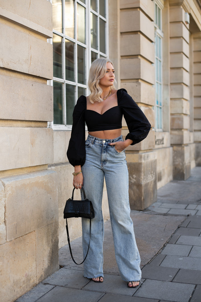 black top, black corset top, jeans and a nice top, long sleeved corset top, long sleeved black top