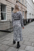 Load image into Gallery viewer, Zebra print midi dress
